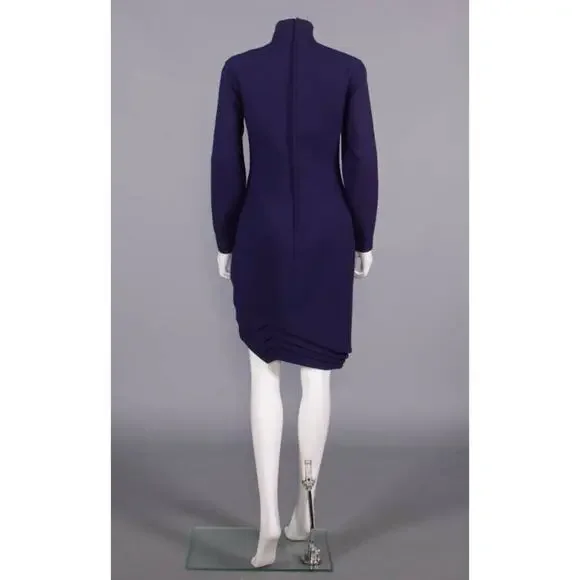 Gianni Versace Wool Day Dress made in Italy, circa 1990s